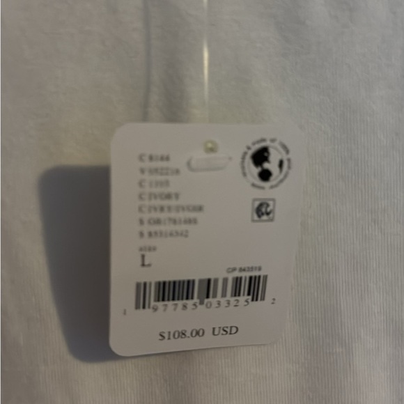 Free People Cream Sundress with 3/4 Sleeves and Square Neck - Picture 7 of 7